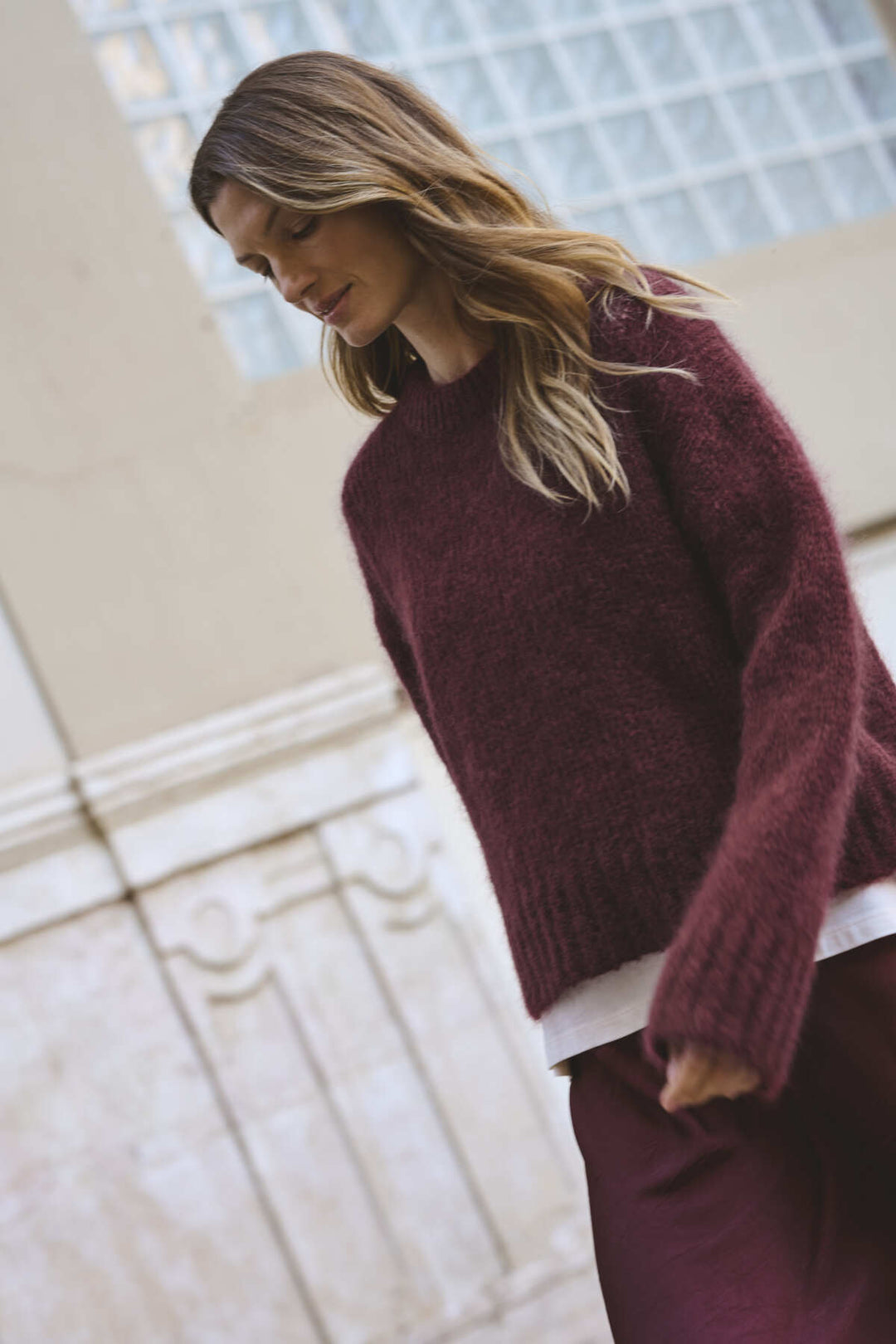 Sille Pullover Tawny Port | Genser | Smuk - Dameklær på nett
