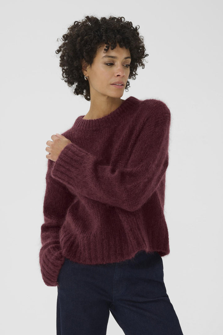 Sille Pullover Tawny Port | Genser | Smuk - Dameklær på nett