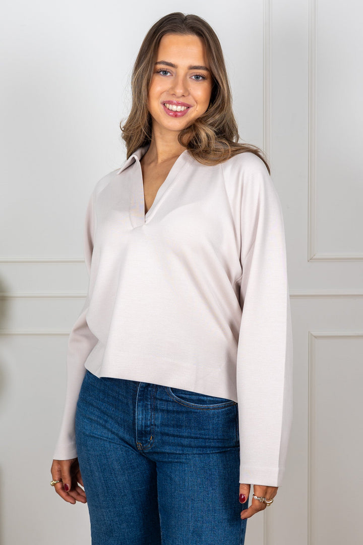 Simiw Vincentiw Polo Blouse Haze | Topper | Smuk