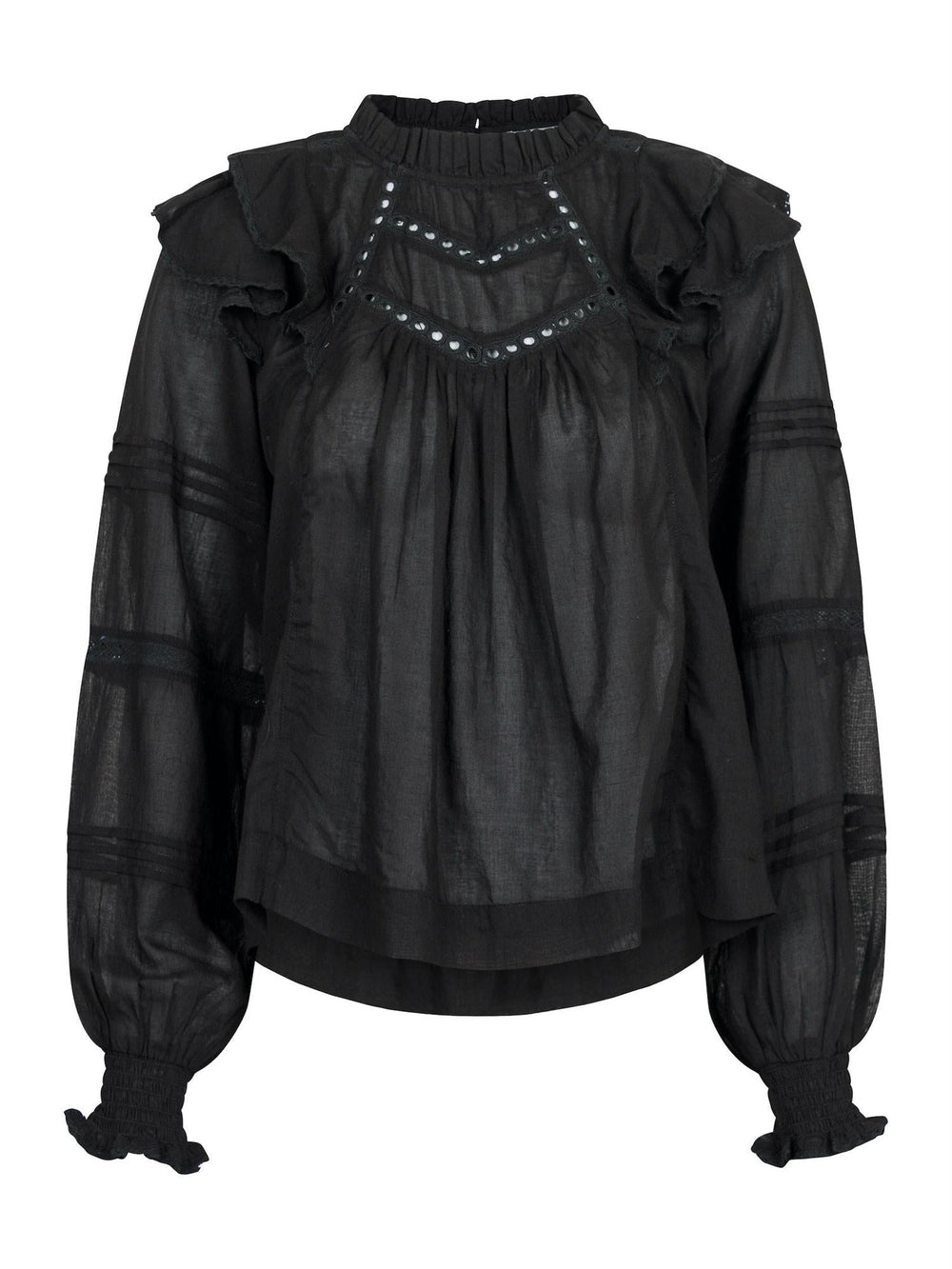 Simkie S Voile Blouse Black | Skjorter og bluser | Smuk - Dameklær på nett