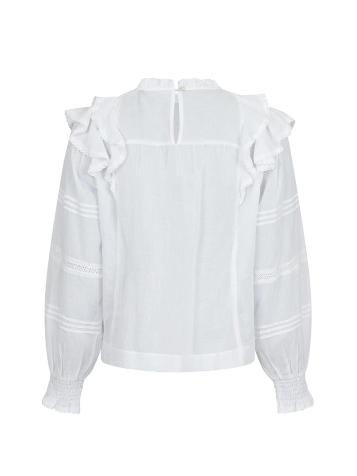 Simkie S Voile Blouse White | Skjorter og bluser | Smuk - Dameklær på nett