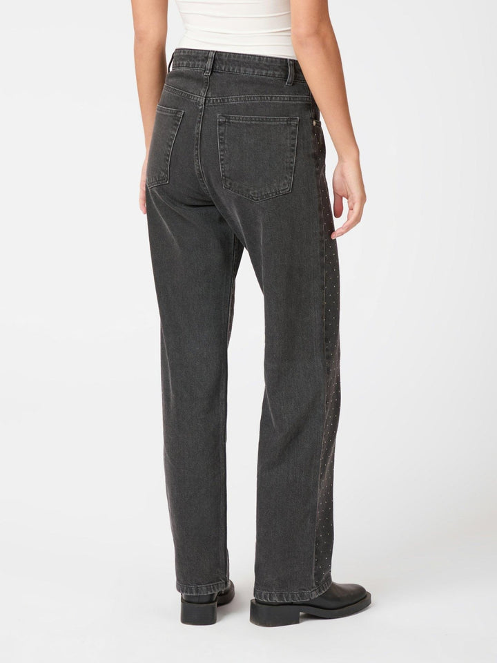 Simona Bedazzled Pants Black | Bukser | Smuk - Dameklær på nett