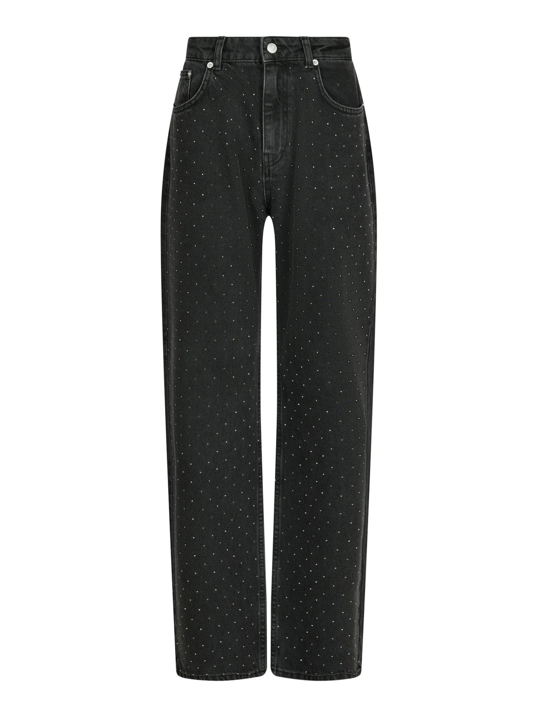 Simona Bedazzled Pants Black | Bukser | Smuk - Dameklær på nett