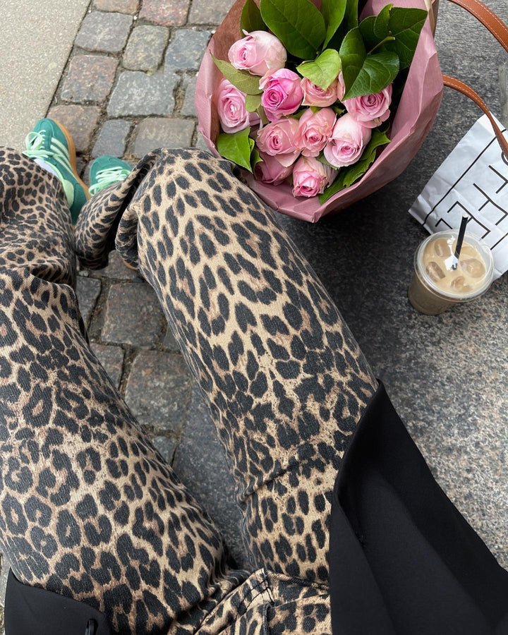 Simona Leopard Pants Leopard | Bukser | Smuk - Dameklær på nett
