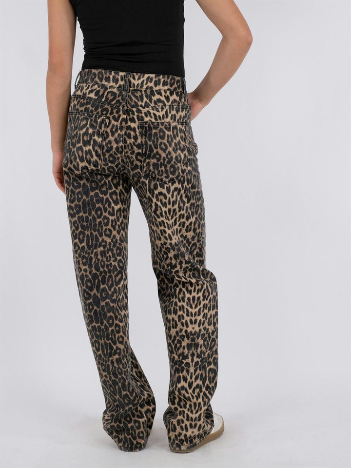 Simona Leopard Pants Leopard | Bukser | Smuk - Dameklær på nett