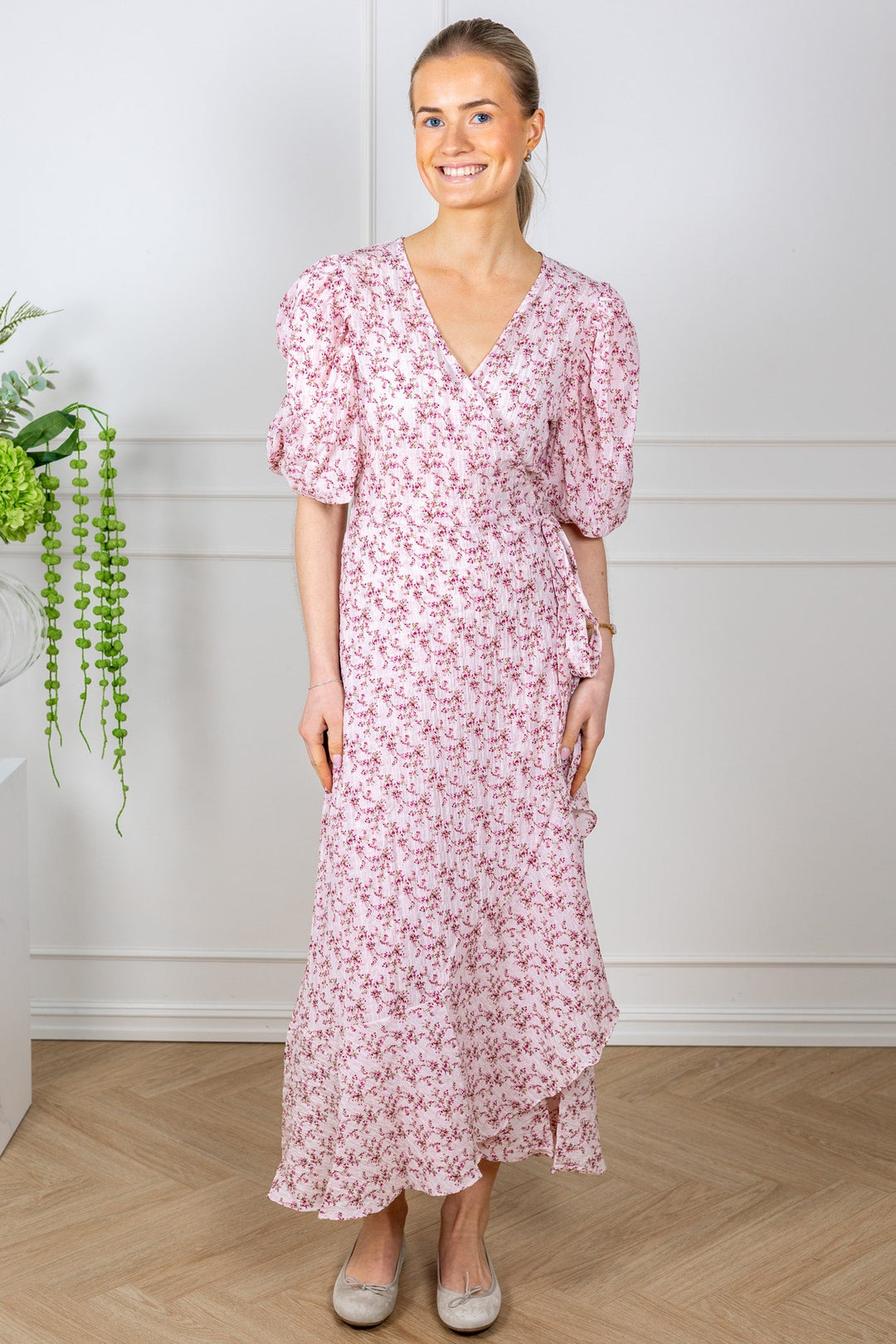 Sinda Print Dress Rose/Pink | Kjoler | Smuk