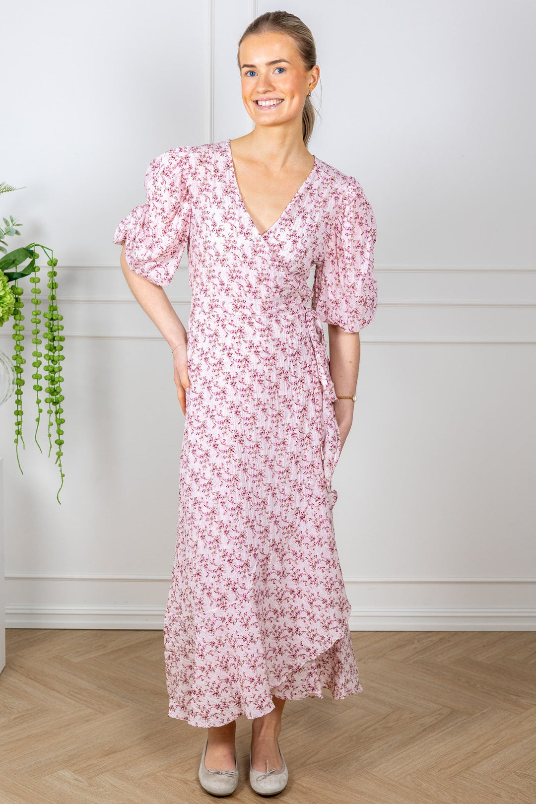 Sinda Print Dress Rose/Pink | Kjoler | Smuk