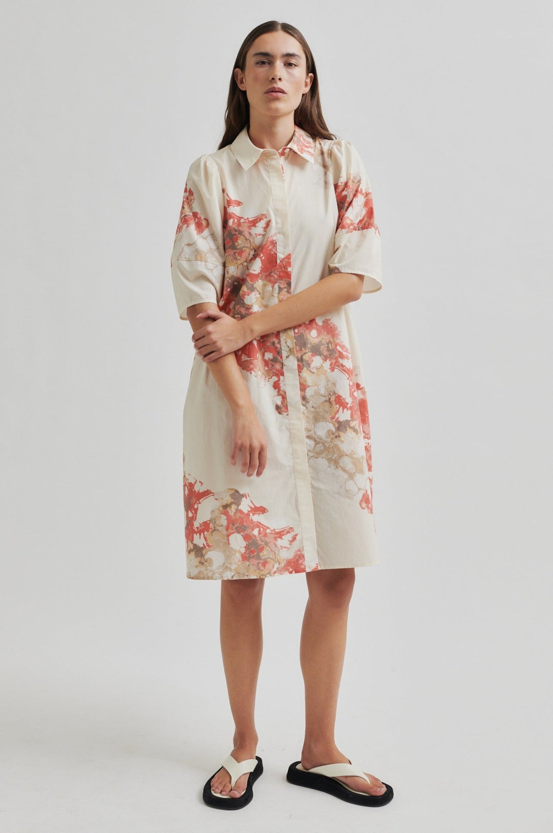 Sirmione Shirt Dress Spiced Coral | Kjoler | Smuk - Dameklær på nett