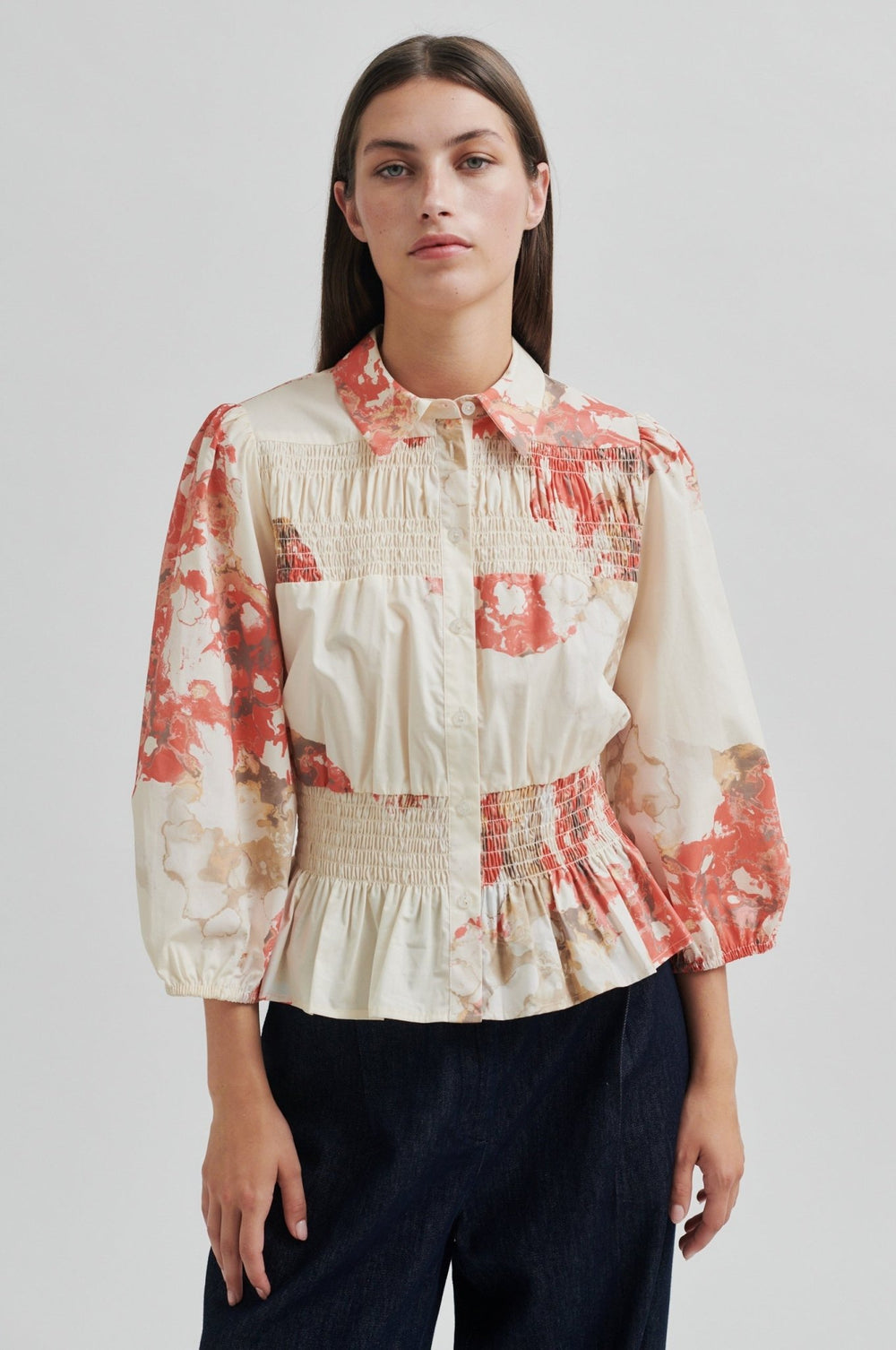Sirmione Shirt Spiced Coral | Skjorter og bluser | Smuk - Dameklær på nett