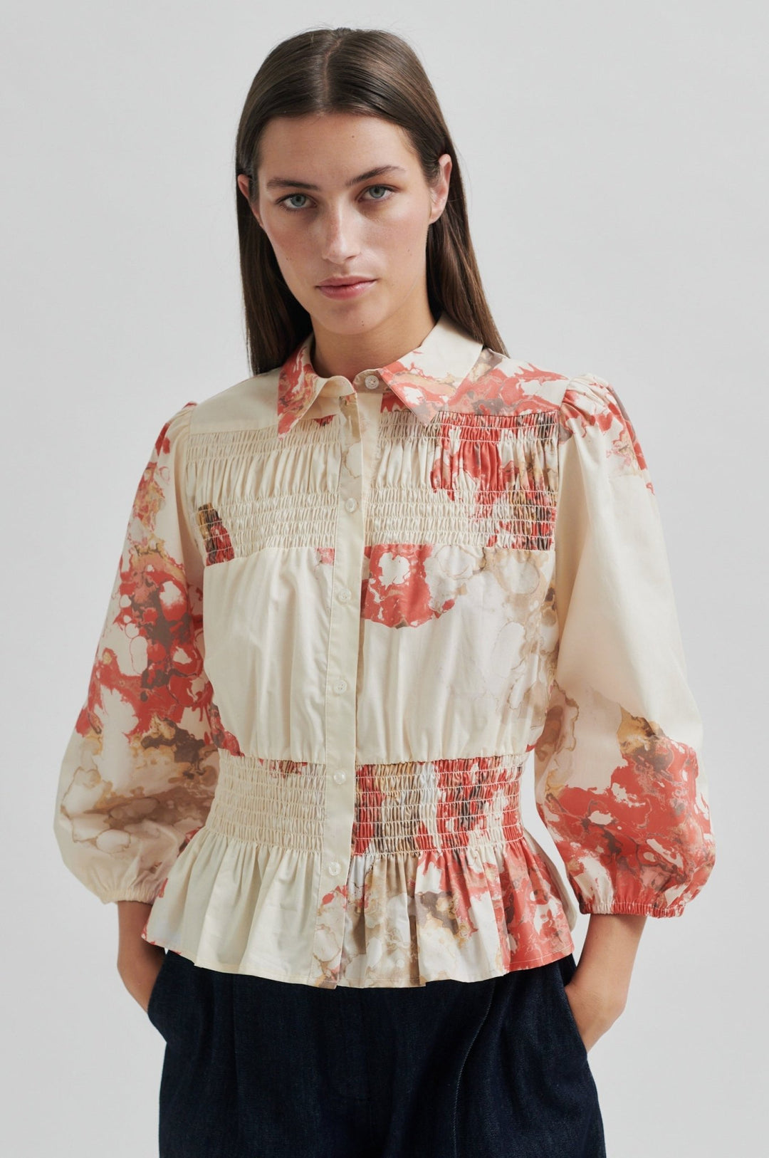 Sirmione Shirt Spiced Coral | Skjorter og bluser | Smuk - Dameklær på nett