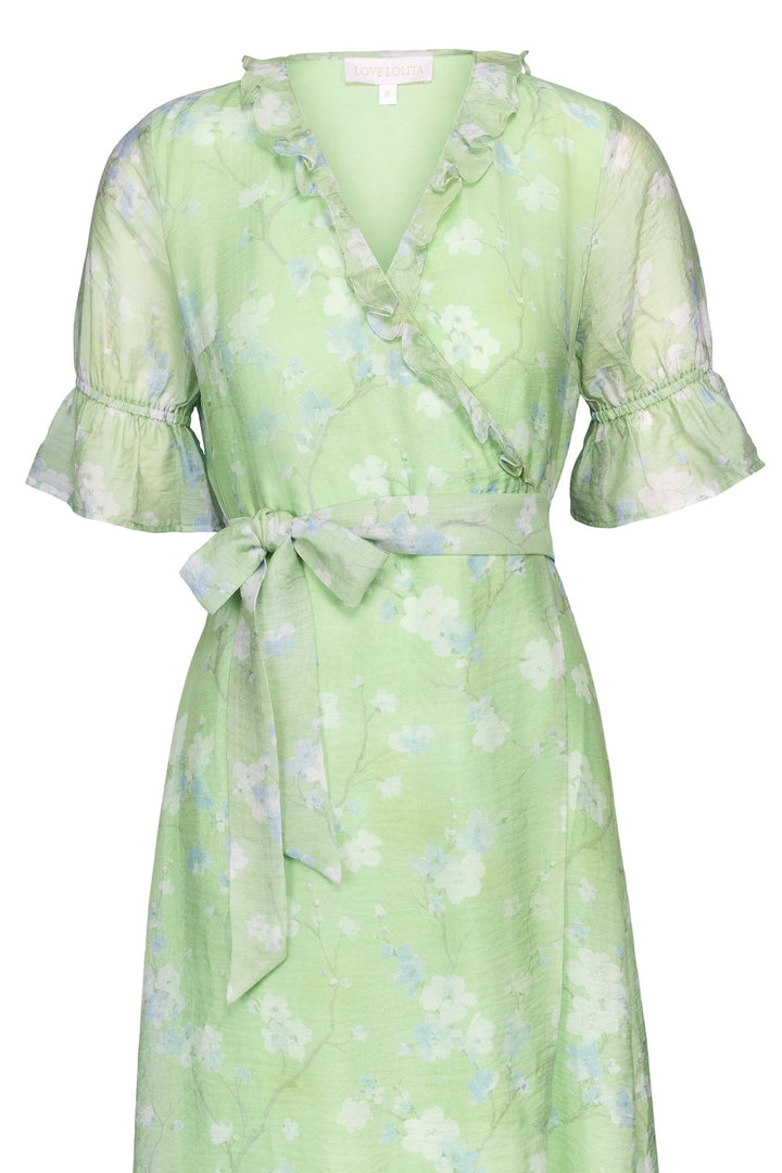 Sissy Maxi Dress Green Blossom | Kjoler | Smuk - Dameklær på nett