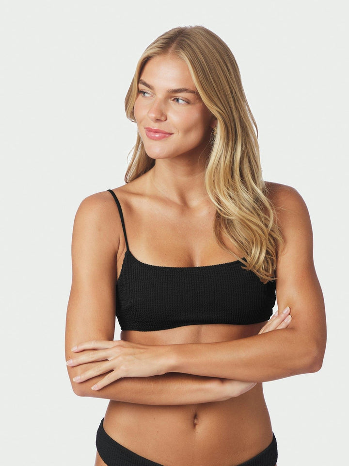 Skin Sand Crepe Swim Top Black | Badetøy | Smuk