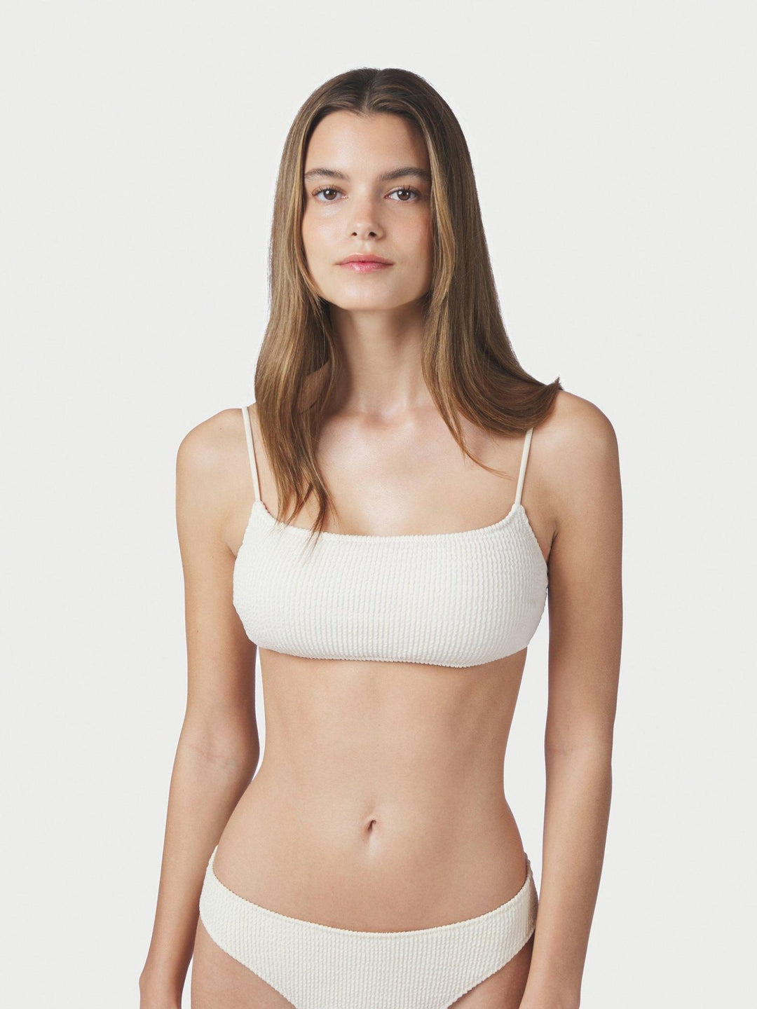 Skin Sand Crepe Swim Top Ivory | Badetøy | Smuk