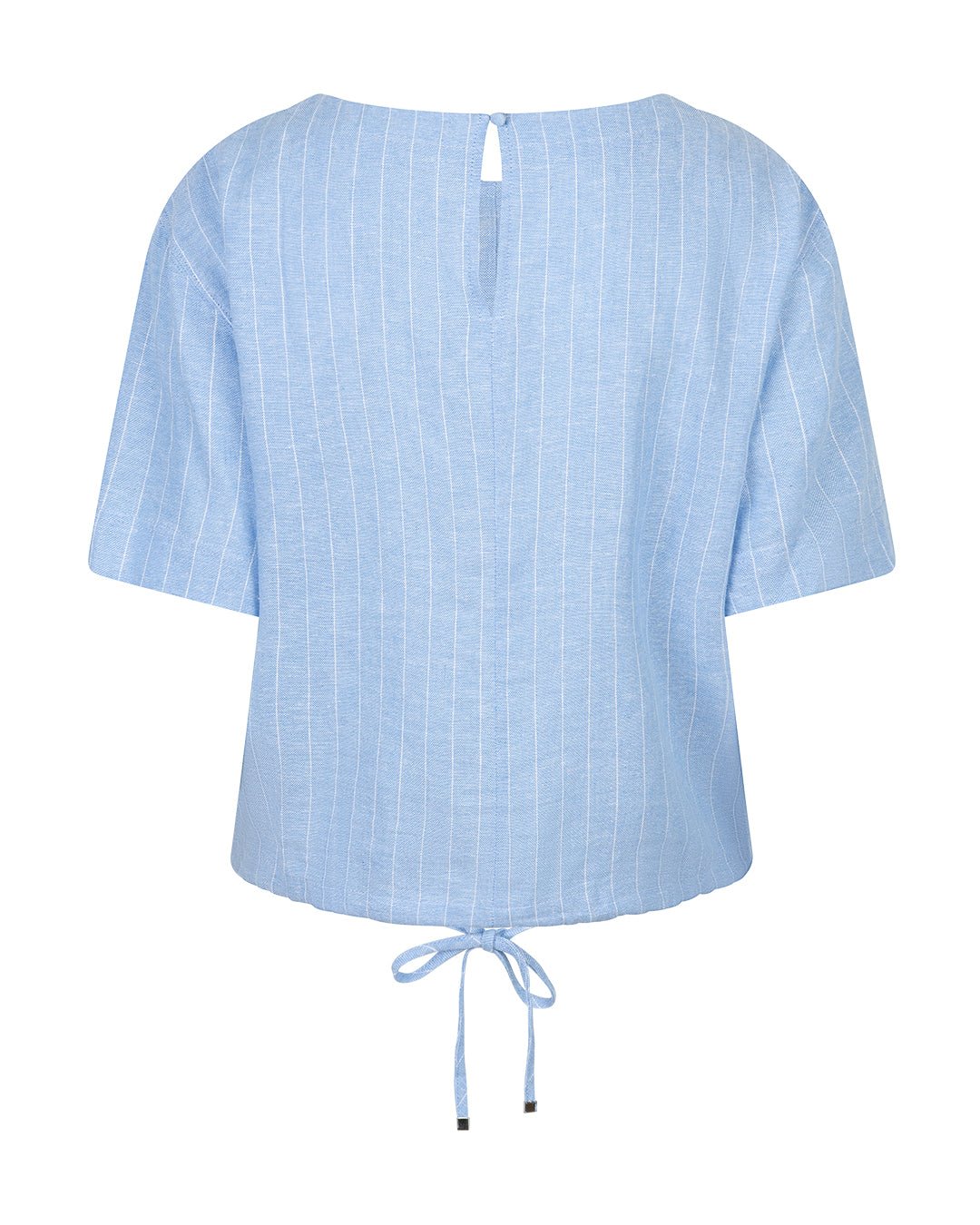 Skyler Linen/Visc Pinstripe Light Blue | Skjorter og bluser | Smuk