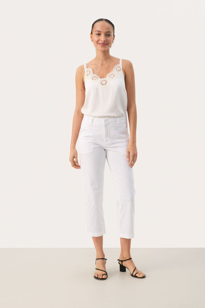 Soffynspw Pants Bright White | Bukser | Smuk - Dameklær på nett