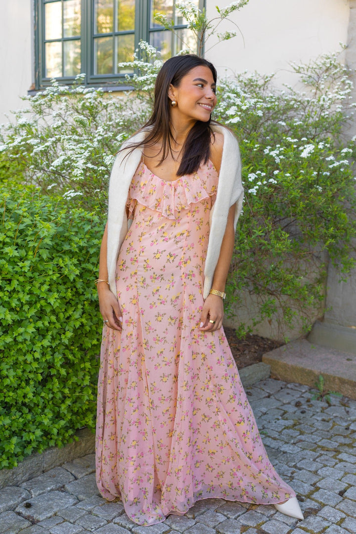 Soiree Strap Maxi Dress Blushing Rose | Kjoler | Smuk