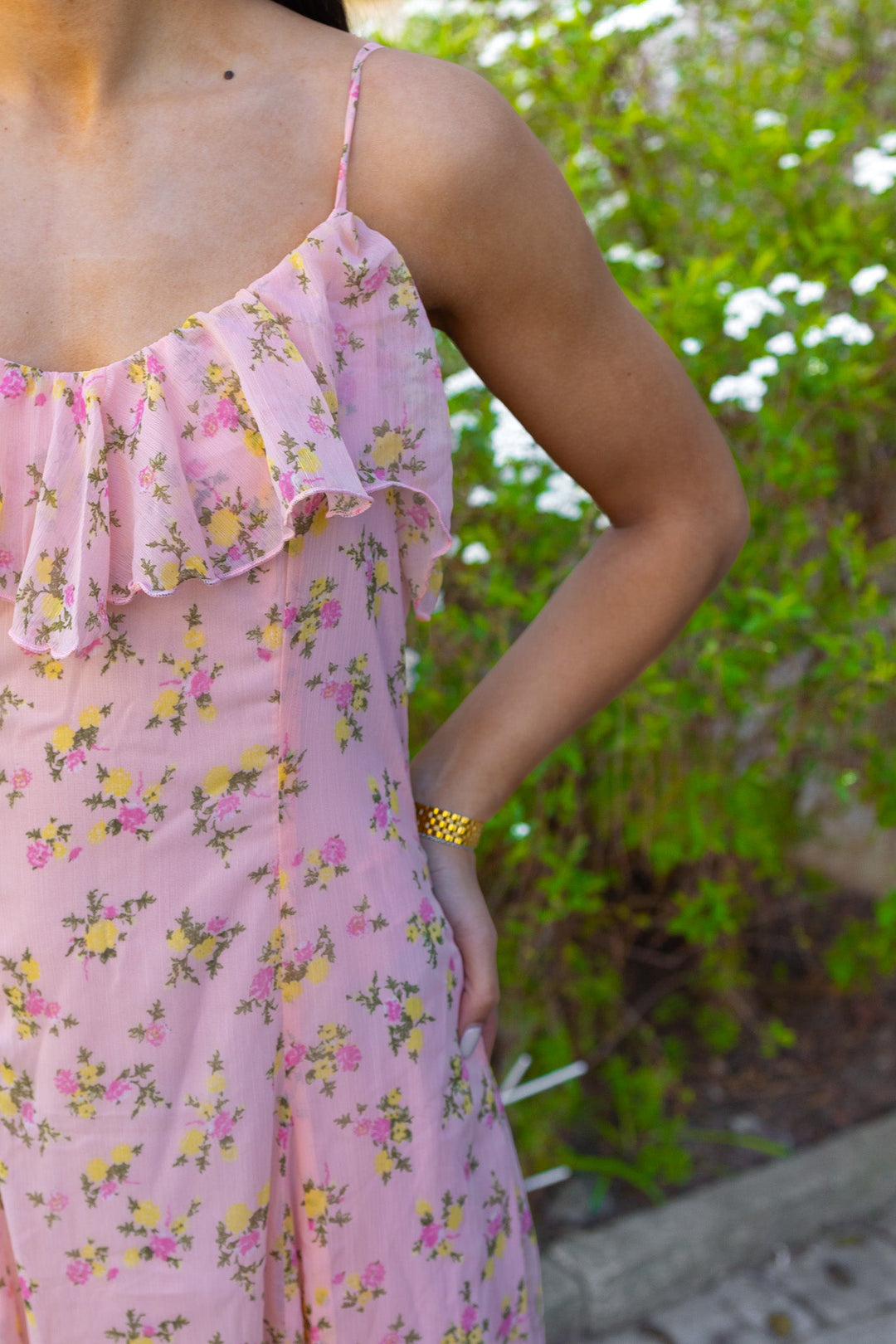 Soiree Strap Maxi Dress Blushing Rose | Kjoler | Smuk