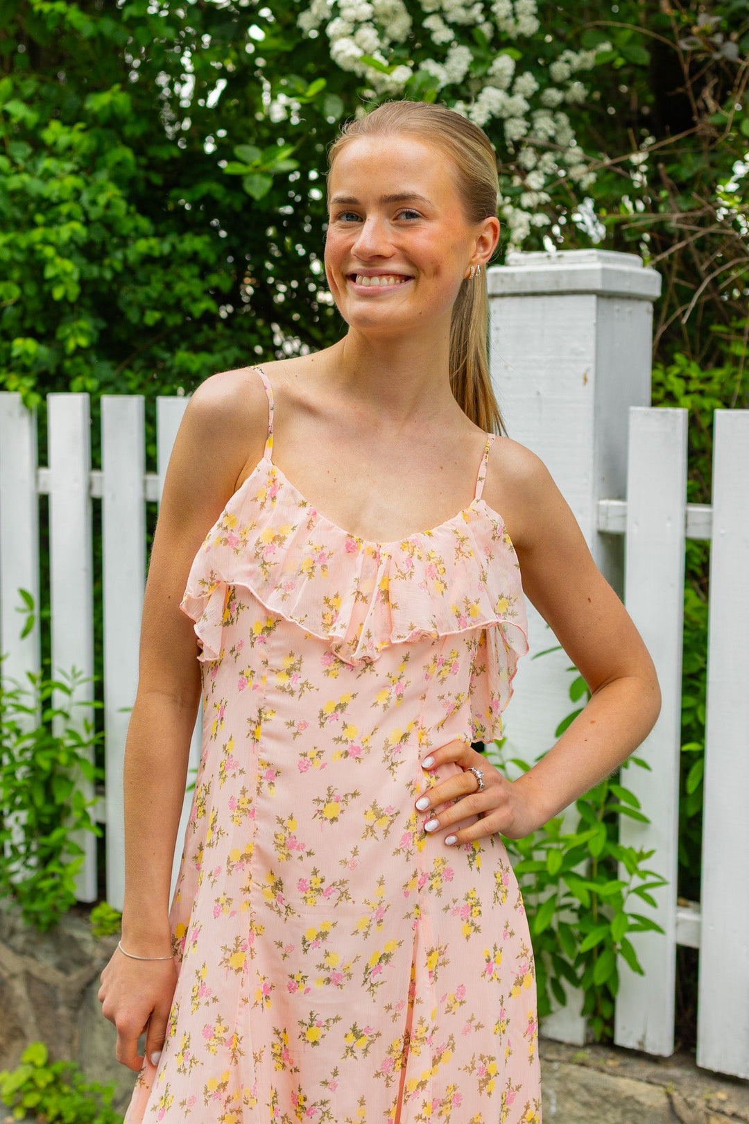 Soiree Strap Maxi Dress Blushing Rose | Kjoler | Smuk