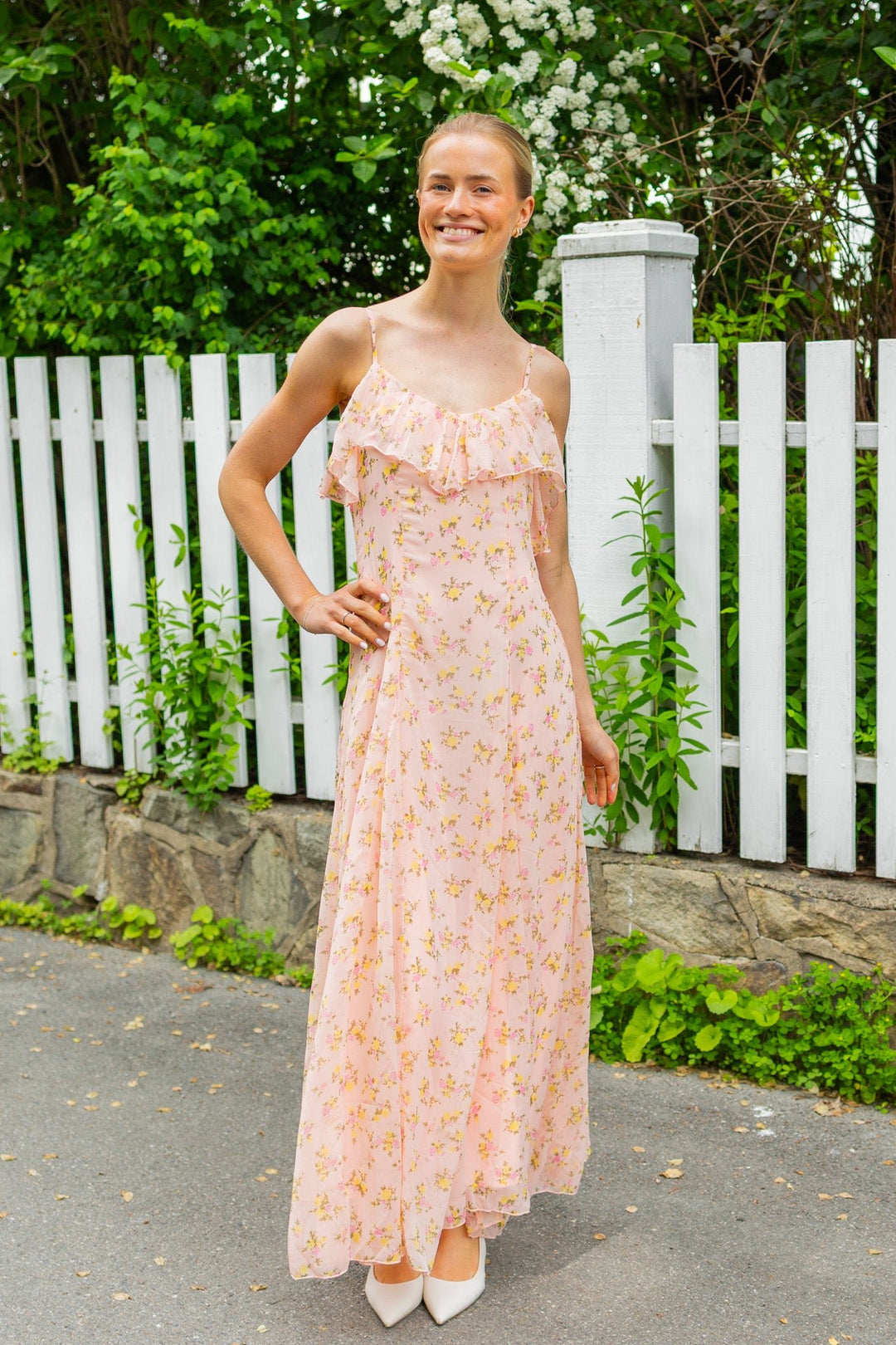 Soiree Strap Maxi Dress Blushing Rose | Kjoler | Smuk