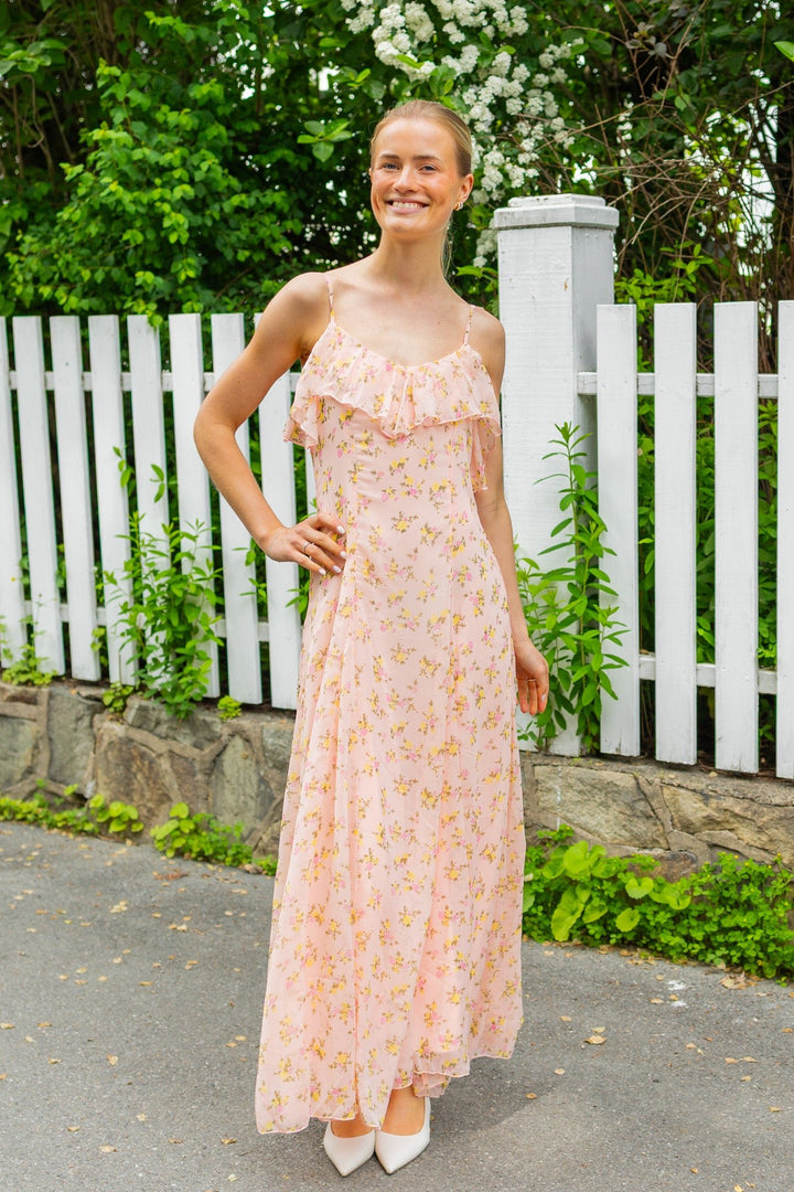 Soiree Strap Maxi Dress Blushing Rose | Kjoler | Smuk