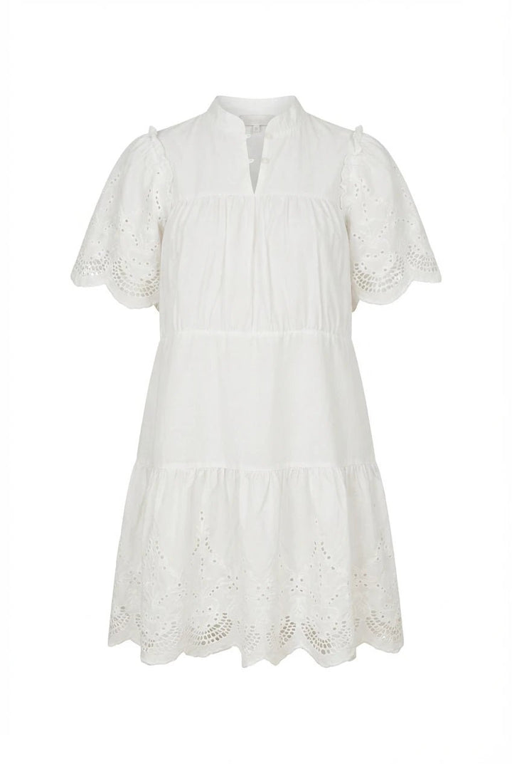 Solveig Dress White Embroidery | Kjoler | Smuk