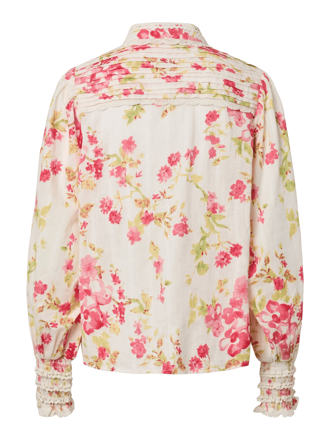 Somelli Ls Shirt Birch Red Flowers | Skjorter og bluser | Smuk