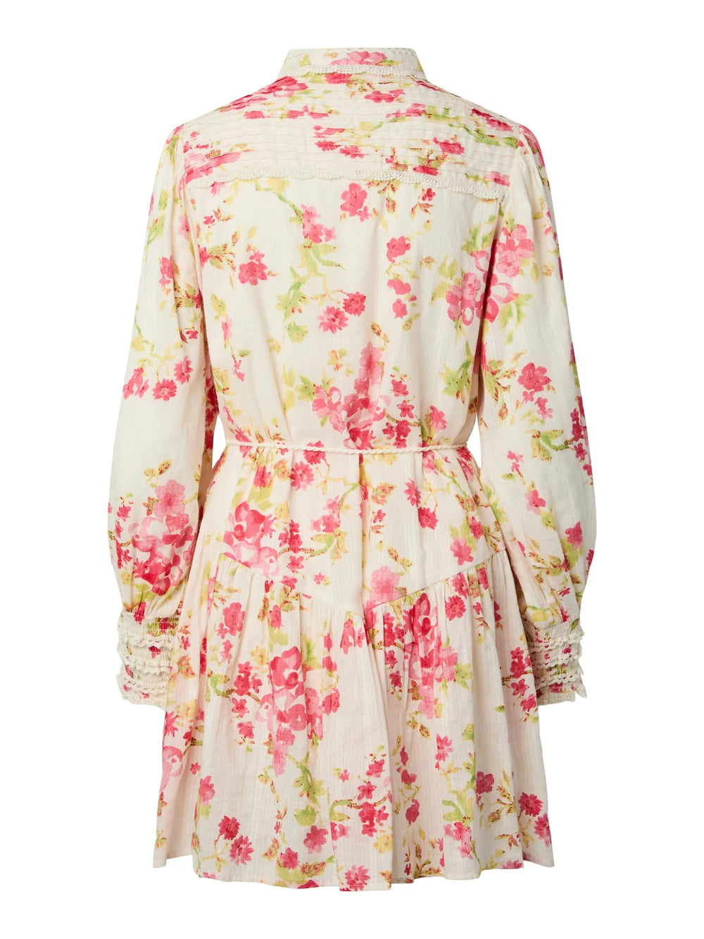 Somelli Ls Shirt Dress Birch Red Flower | Kjoler | Smuk