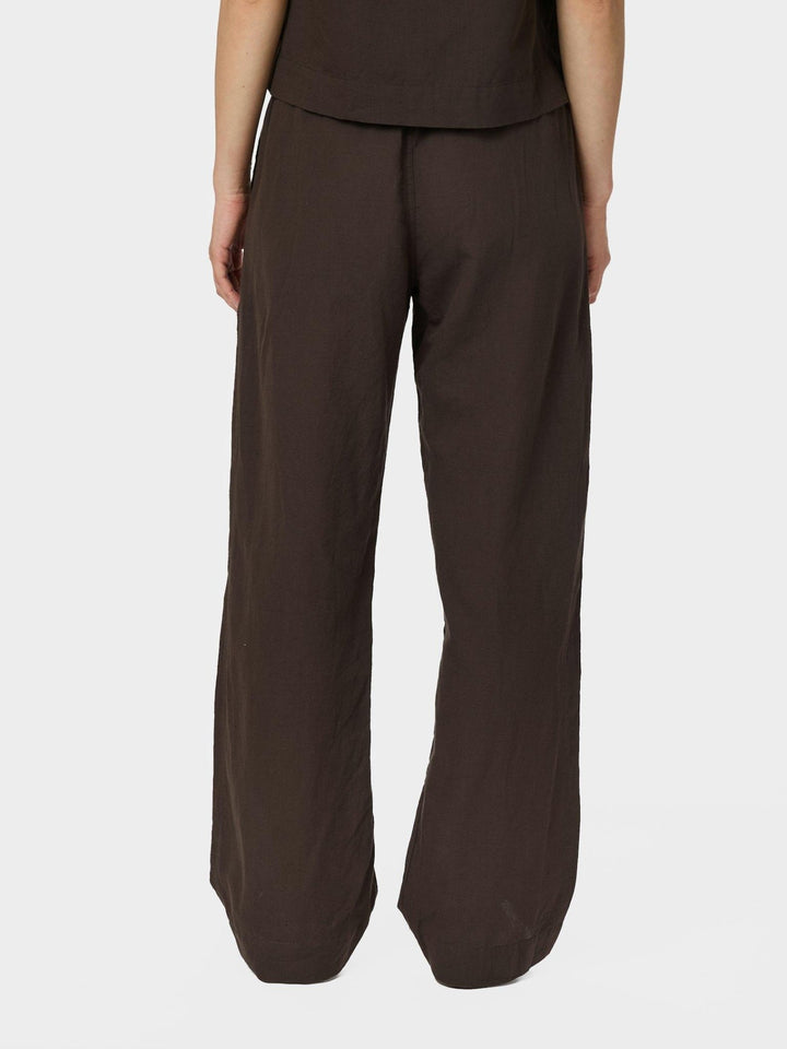 Sonar Linen Pants Dark Brown | Bukser | Smuk