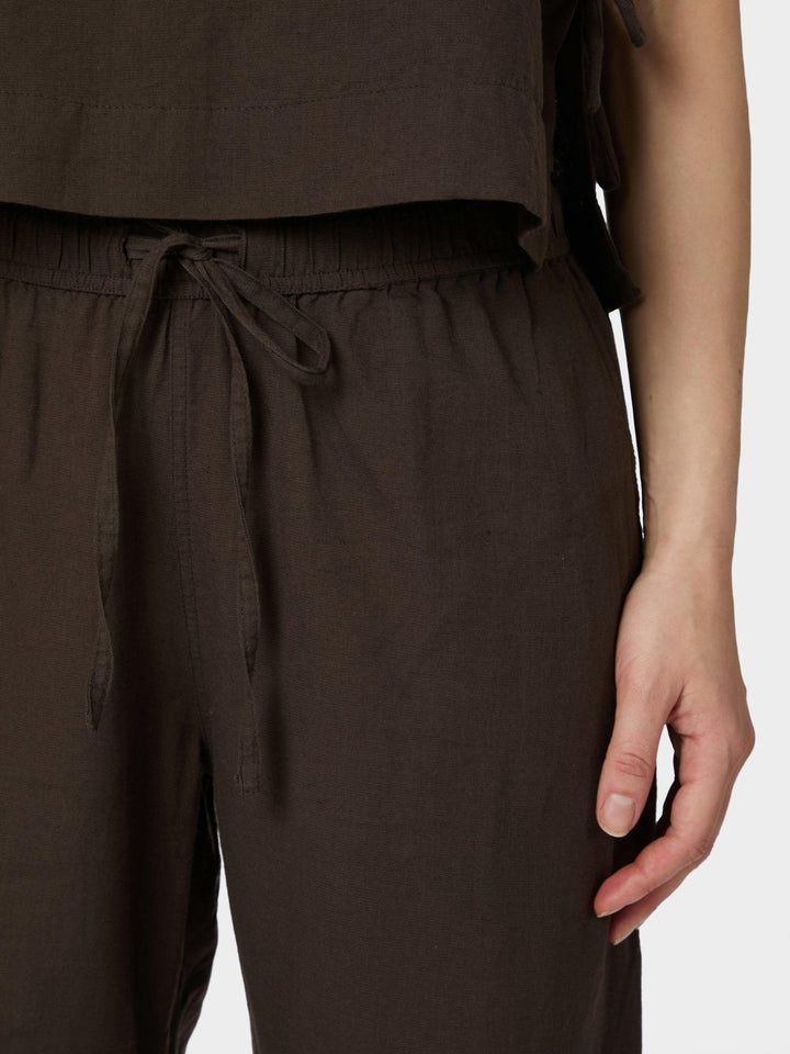 Sonar Linen Pants Dark Brown | Bukser | Smuk
