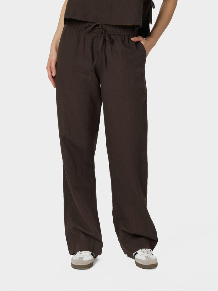 Sonar Linen Pants Dark Brown | Bukser | Smuk