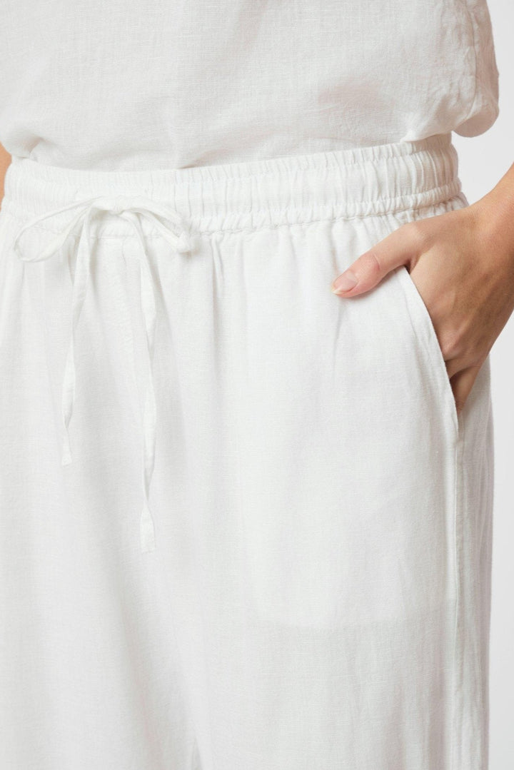 Sonar Linen Pants White | Bukser | Smuk - Dameklær på nett