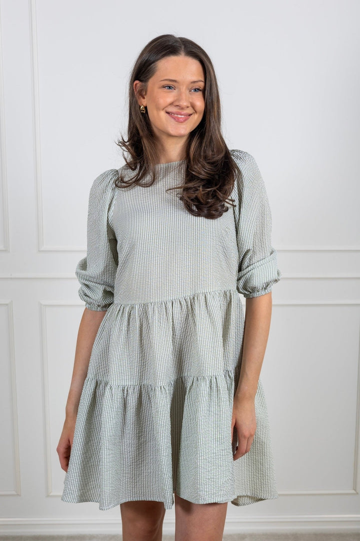 Sonja Dress White/Green
