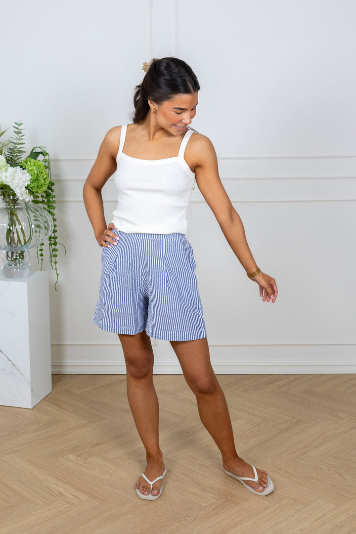Sonja New Shorts Navy/White | Shorts | Smuk