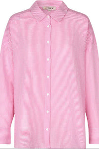 Sonja Shirt Hot Pink/White
