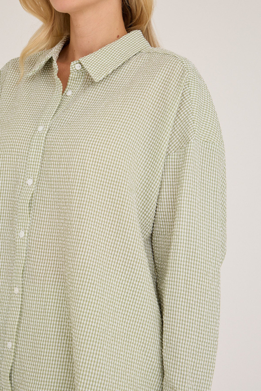 Sonja Shirt Light Green | Skjorter og bluser | Smuk