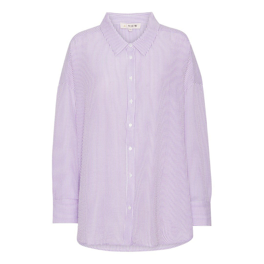 Sonja Shirt Purple/White | Skjorter og bluser | Smuk