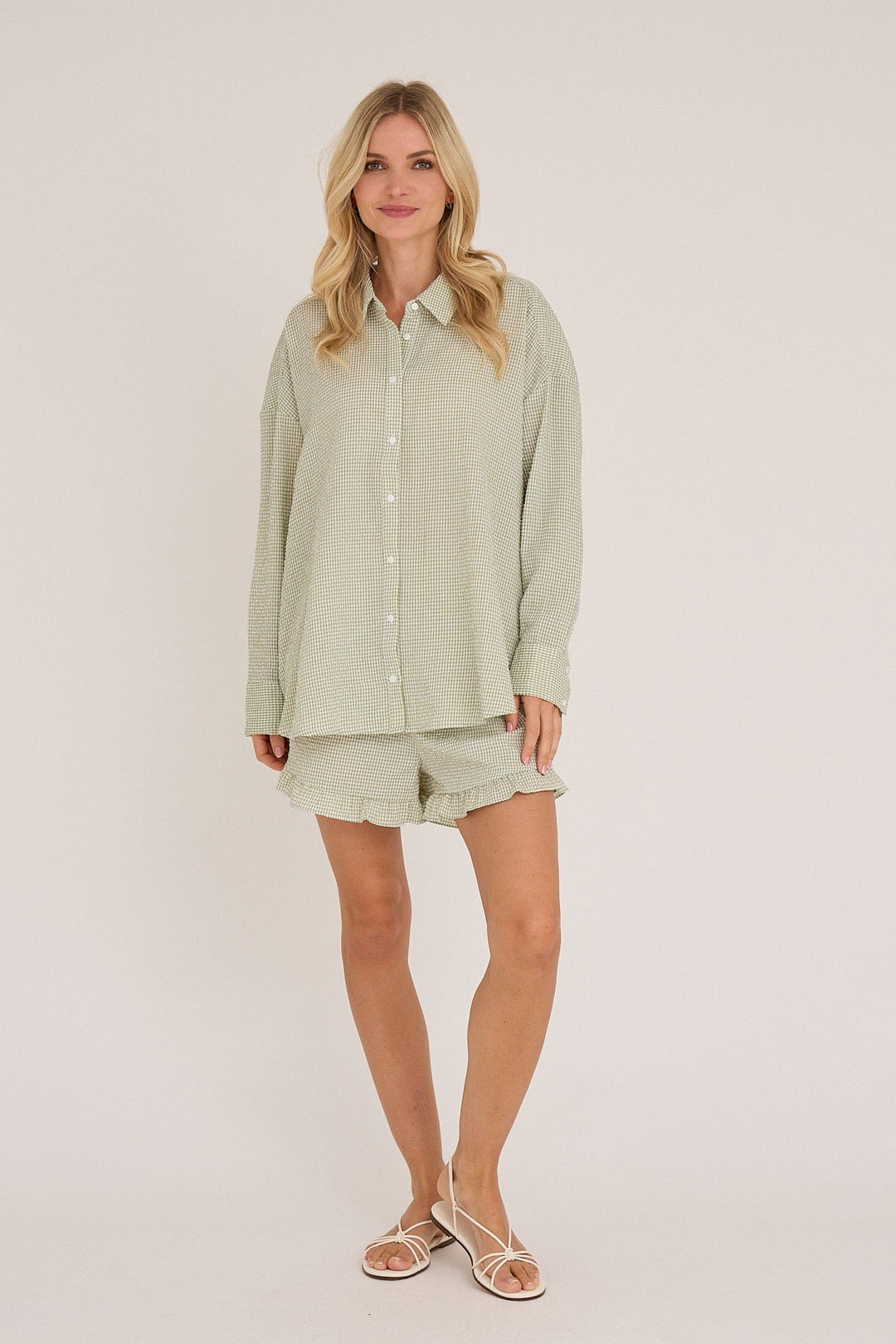 Sonja Shorts Light Green | Shorts | Smuk