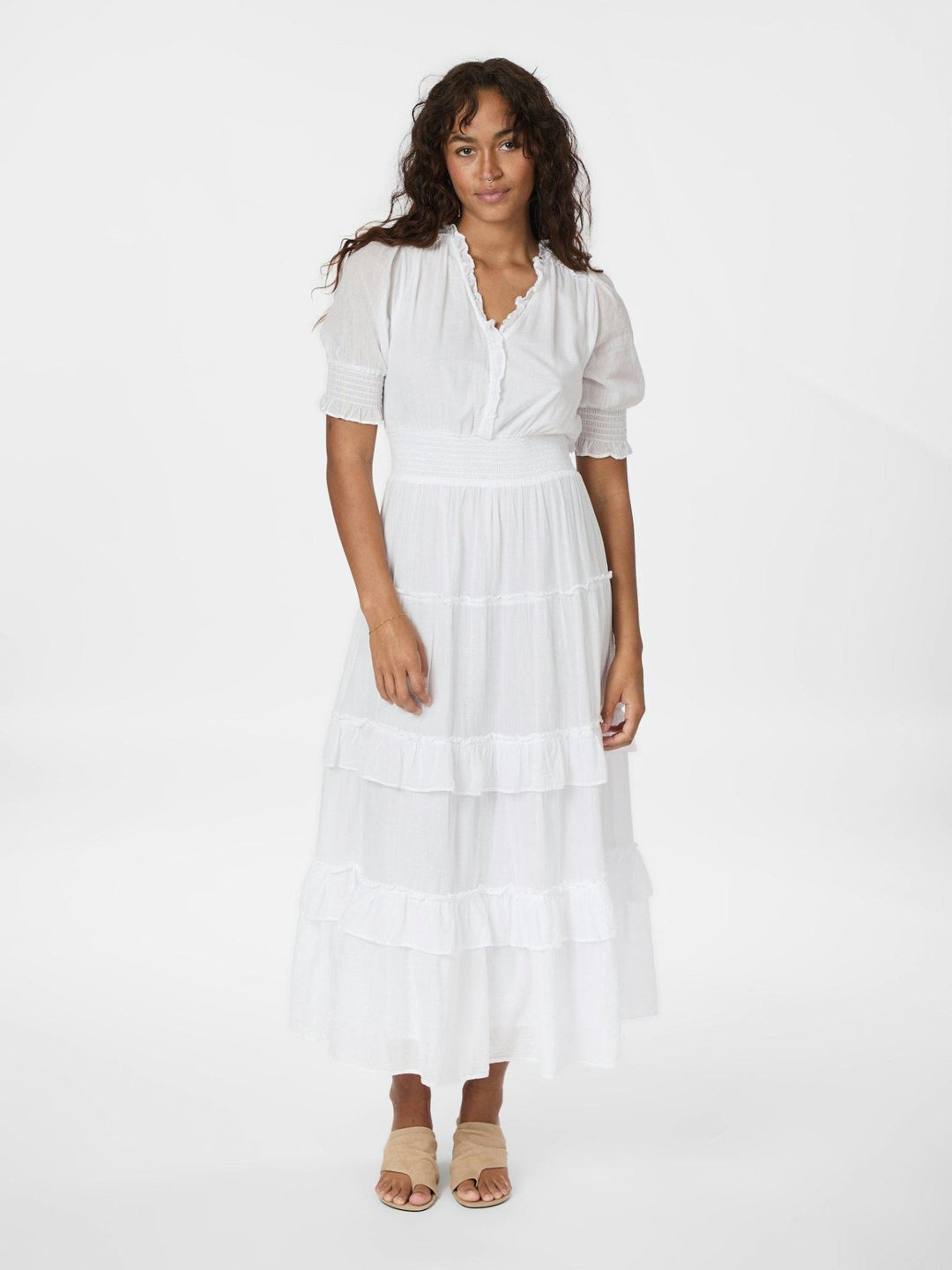 Sophie S Voile Dress White | Kjoler | Smuk - Dameklær på nett