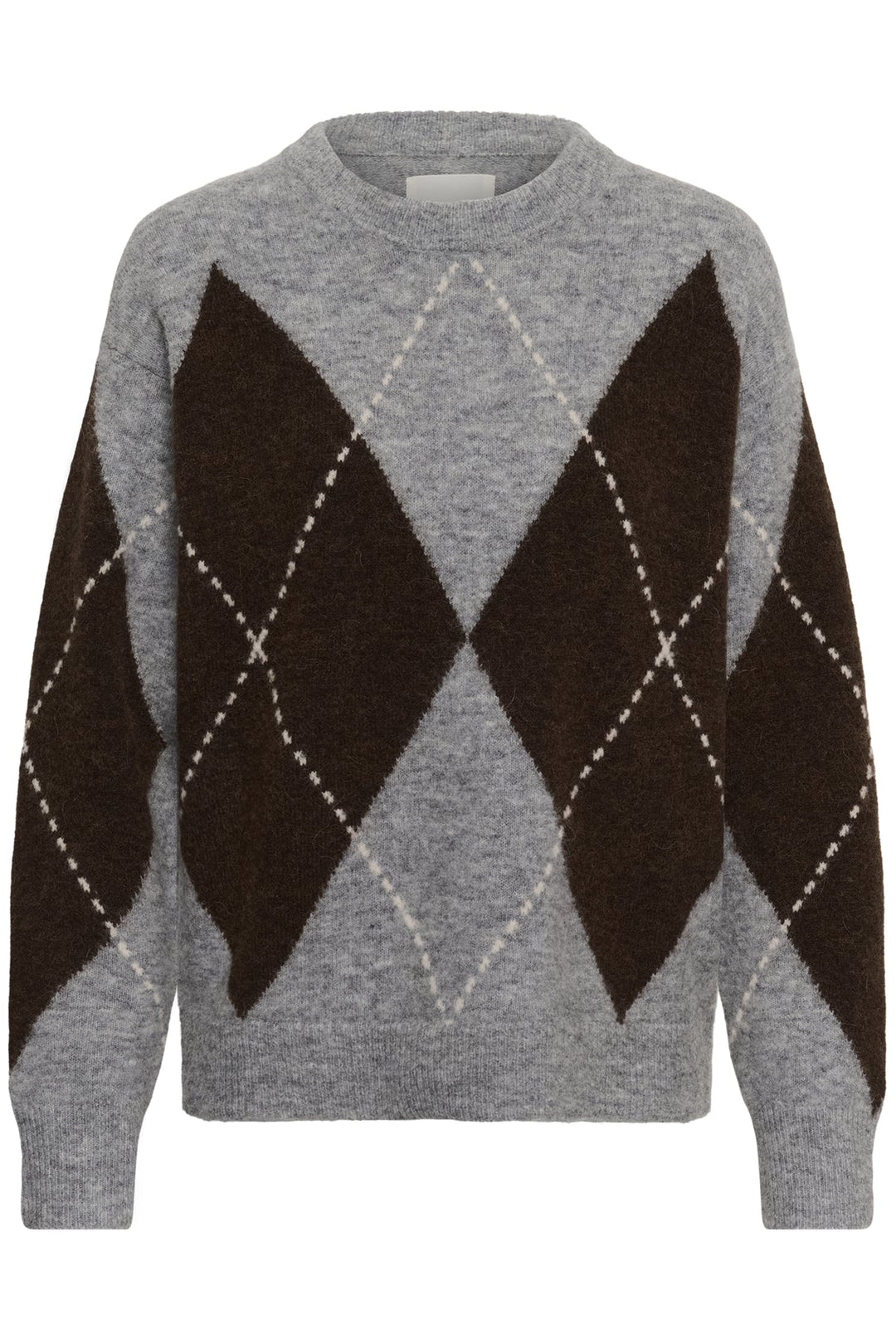 Sorayas Pullover Brown/Grey Check | Genser | Smuk