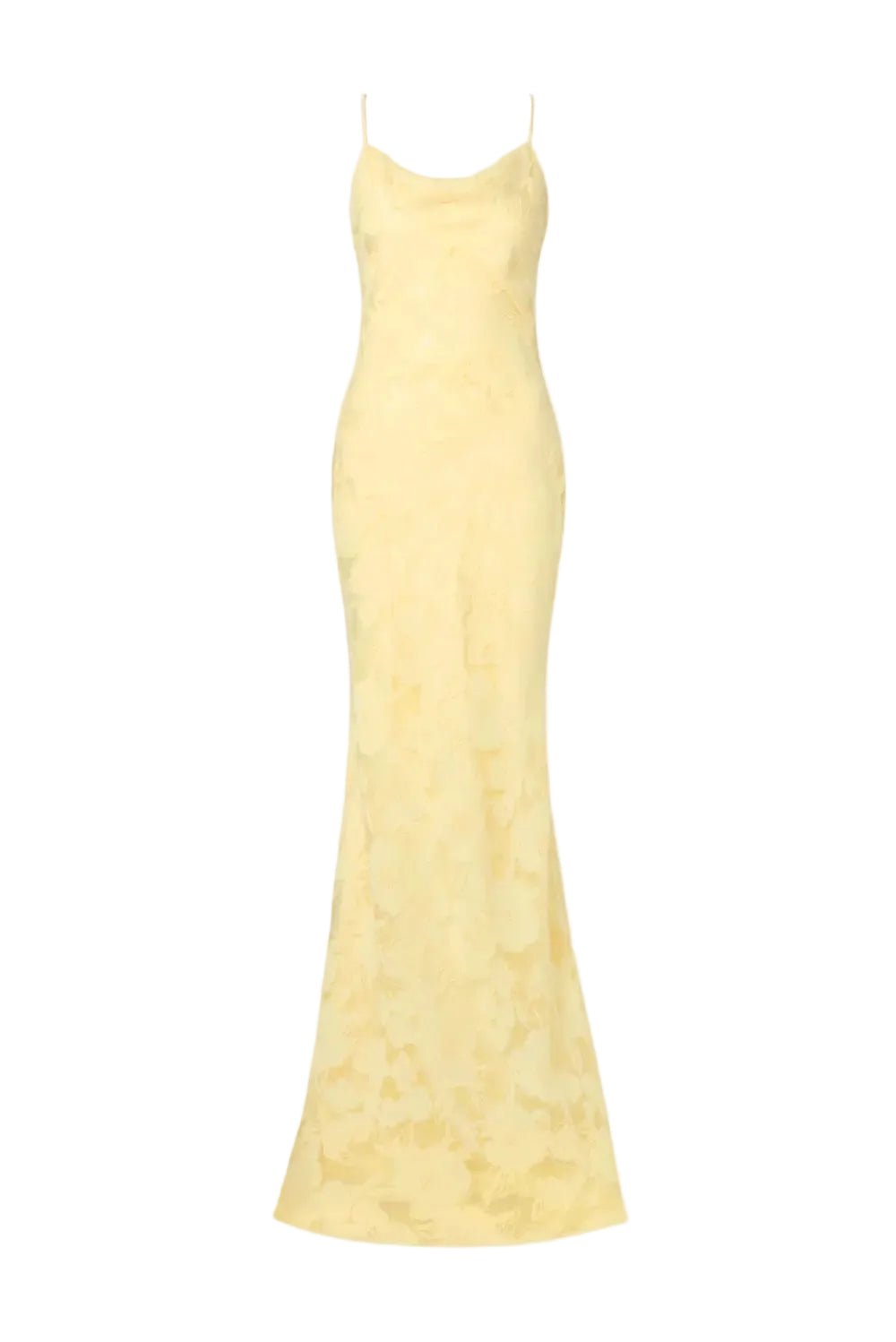 Sorelle Lace Slip Maxi Dress Light Lemon | Kjoler | Smuk
