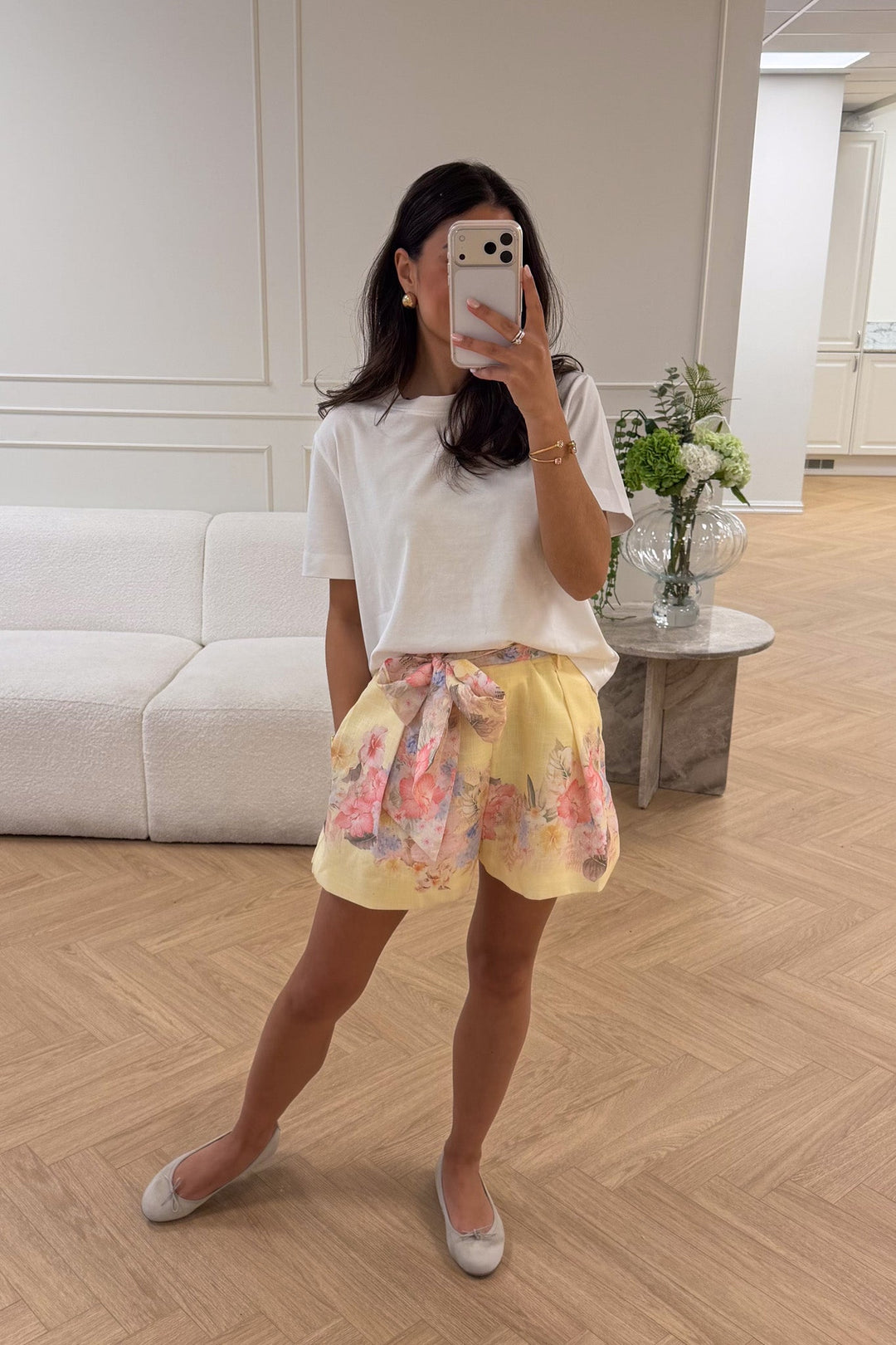Spring Shorts Jaune Flower | Shorts | Smuk