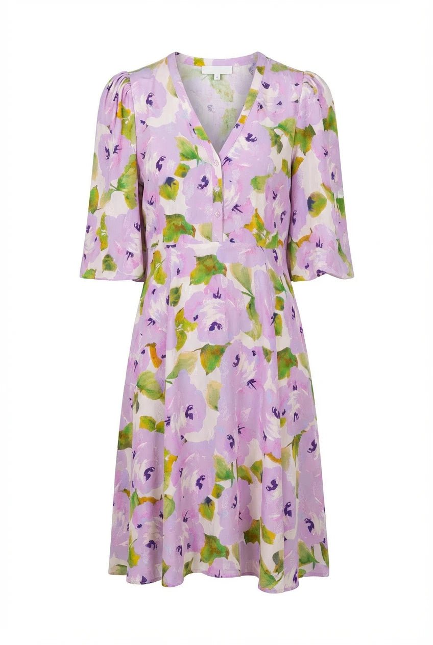 Spring V - Neck Dress Delicate | Kjoler | Smuk