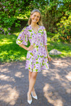 Spring V-Neck Dress Delicate