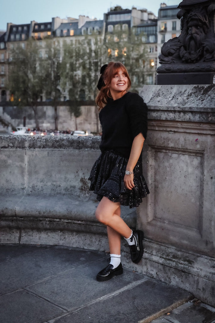 Stardust Skirt Shorts Black & Silver | Skjørt | Smuk - Dameklær på nett
