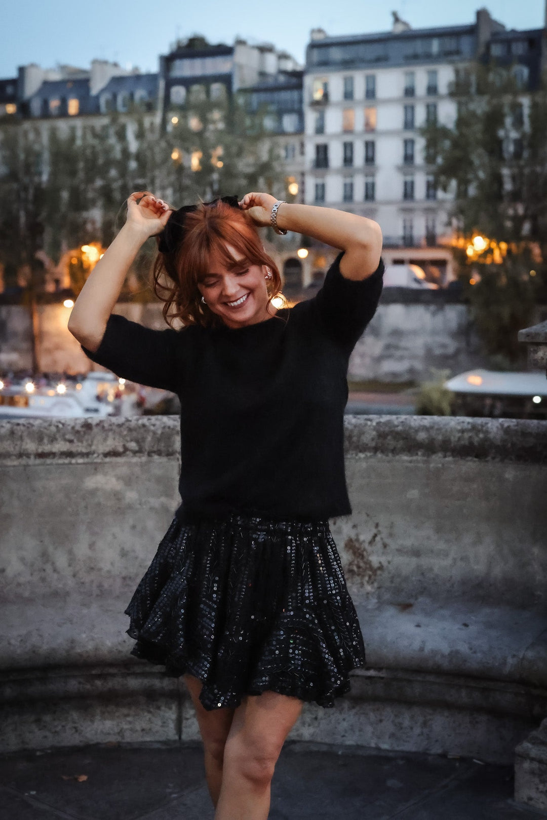 Stardust Skirt Shorts Black & Silver | Skjørt | Smuk - Dameklær på nett