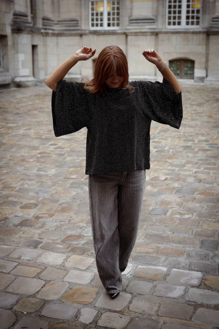 Stardust Top Black & Gold | Topper | Smuk - Dameklær på nett