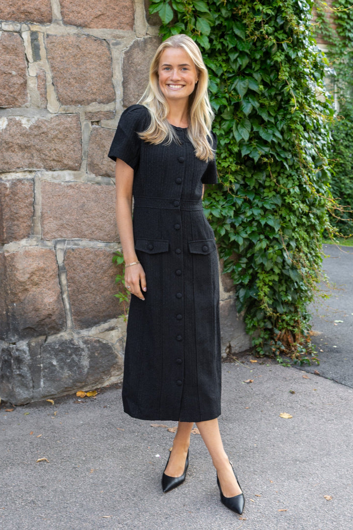 Stassie Midi Dress Black | Kjoler | Smuk
