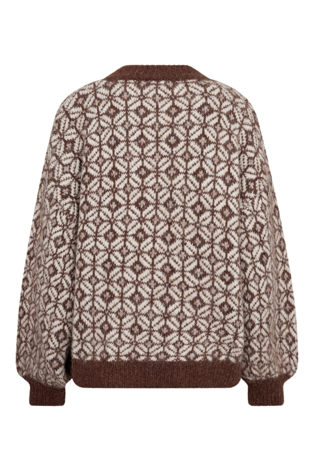 Stavanger Knit Pullover Cream/Brown | Genser | Smuk