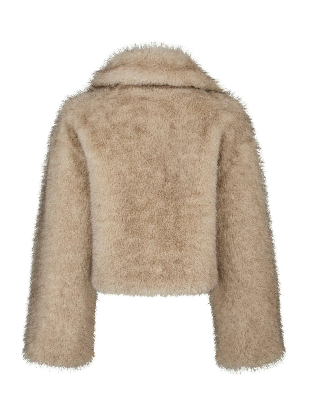 Steff Faux Fur Jacket Beige | Yttertøy | Smuk - Dameklær på nett
