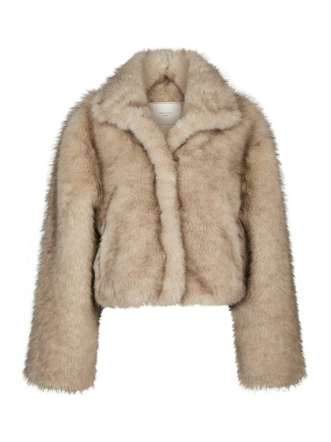 Steff Faux Fur Jacket Beige | Yttertøy | Smuk - Dameklær på nett